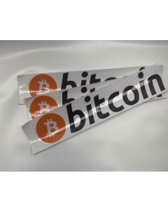 Bitcoin Cryptocurrency Stickers – Pack of 3 | Decals for Laptops, Cars, Windows & More