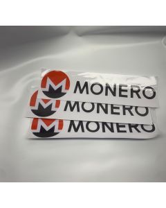Monero Cryptocurrency Stickers – Pack of 3 | Privacy Crypto Decals for Laptops, Cars & More