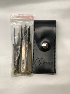 Pick Lock Kit Asar Padlock Unlocking key tool hobbyists & professionals Lockpick kit